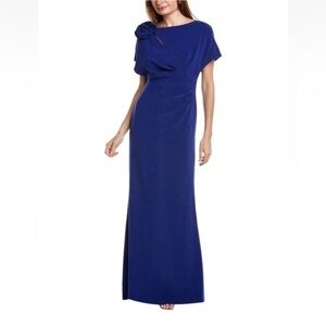 Rickie Freeman Teri Jon mermaid gown formalwear maxi long fancy dress royal blue